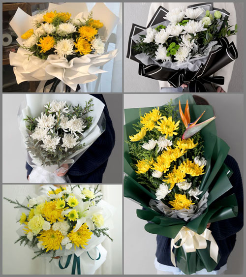 江苏南京栖霞区龙潭街道花园村白事花束代送